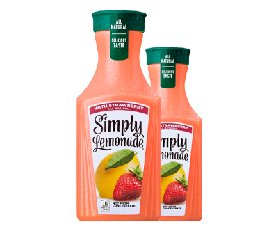 Simply Lemonade with Strawberry, 52 Fl Oz Bottle