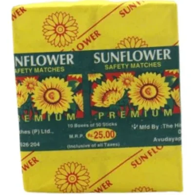 Sunflower Safety Match Pack